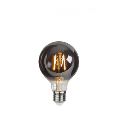 DECOLED PLAIN SMOKE decorative bulb with black glass LED G80 1.8W 2100K Star Trading