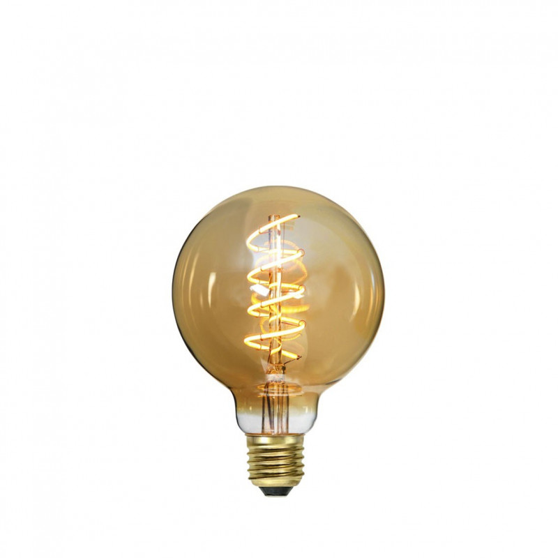 DECOLED SPIRAL AMBER amber LED bulb dimmable G95 3.5W 2000K Star Trading
