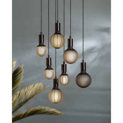 LED GRAPHIC lamp milky decorative LED bulb with black dots pattern G125 4W 2700K Star Trading