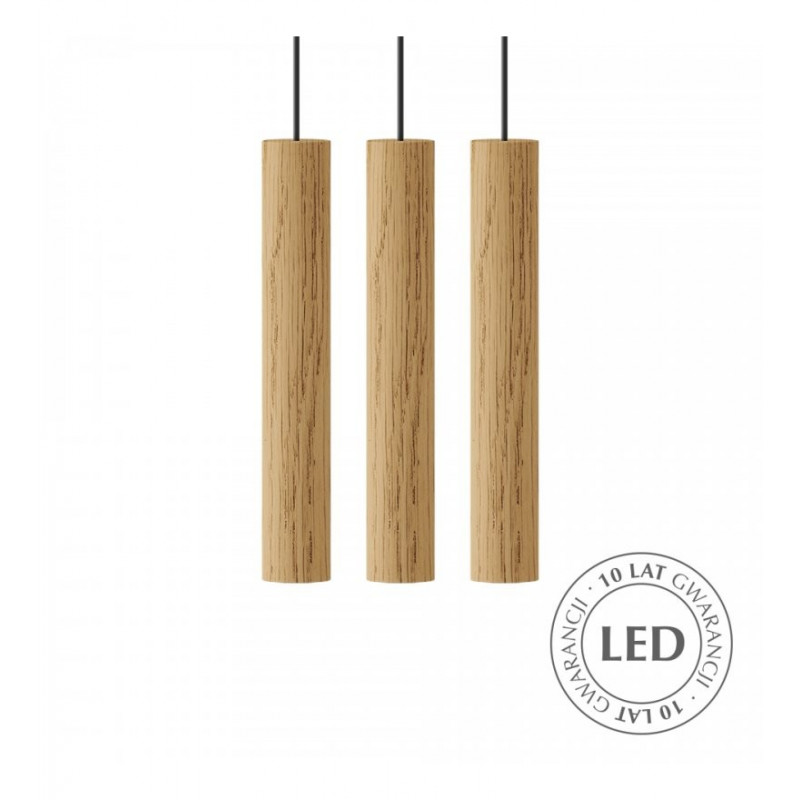 LAMP CHIMES CLUSTER 3 OAK UMAGE - NATURAL OAK 02230