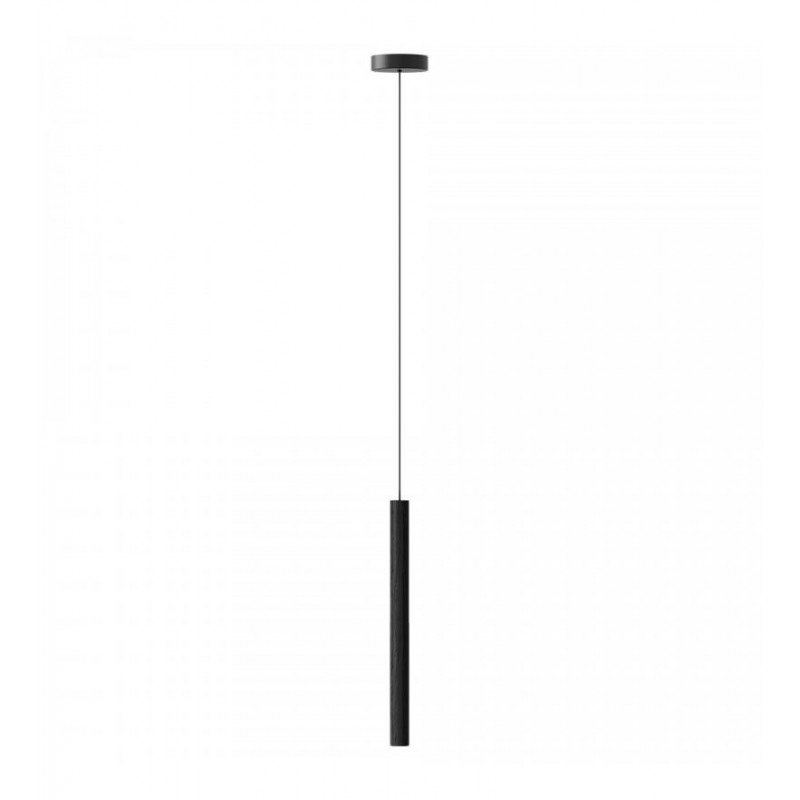 CHIMES TALL BLACK UMAGE LAMP - BLACK OAK - 02235