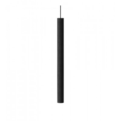 CHIMES TALL BLACK UMAGE LAMP - BLACK OAK - 02235