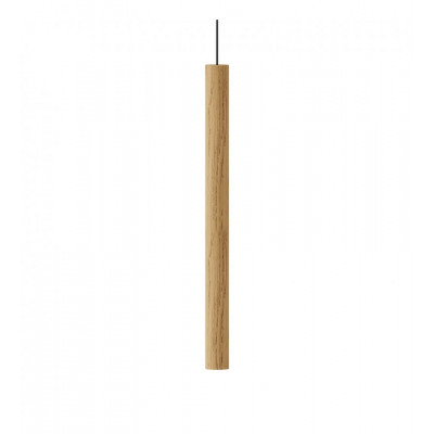 CHIMES TALL BLACK UMAGE LAMP - DARK OAK- 02234