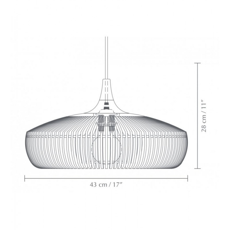CLAVA DINE WOOD NATURAL OAK UMAGE LAMP - NATURAL OAK - 2343