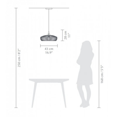 LAMPA CLAVA DINE WOOD DARK OAK UMAGE - CIEMNY DĄB - 02344