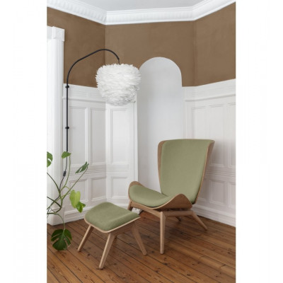LAMPA Z PIÓR EOS EVIA MEDIUM UMAGE - BIAŁA, ŚREDNICA 40 CM