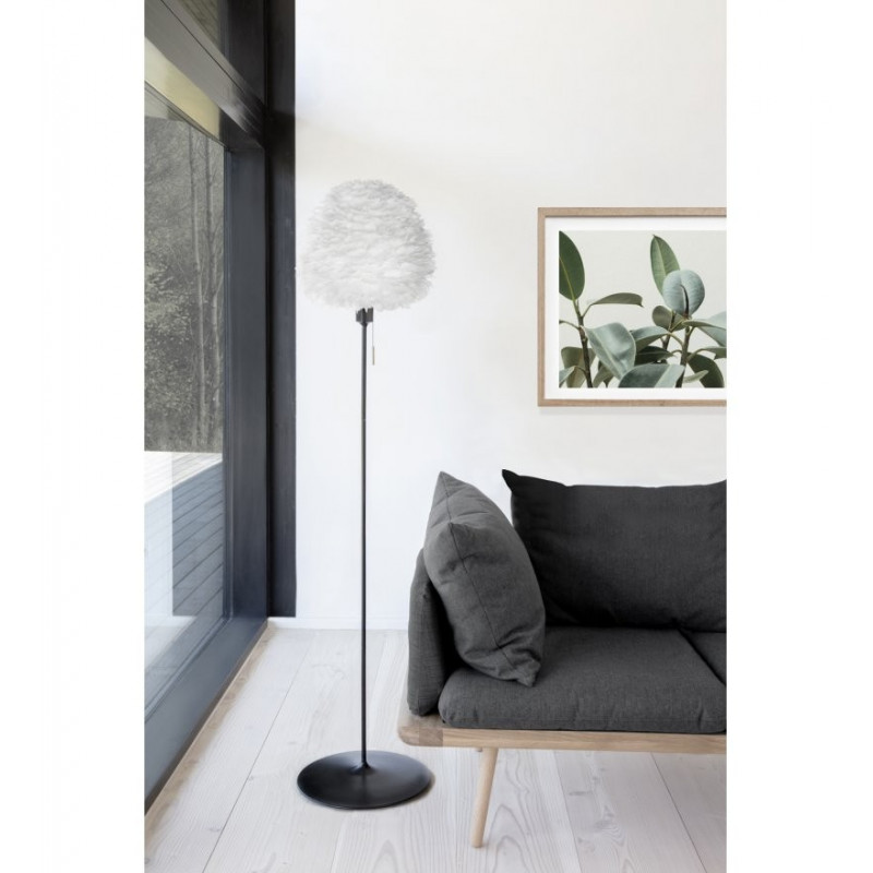 White lamp with feathers Eos ESTHER medium oval 60cm UMAGE