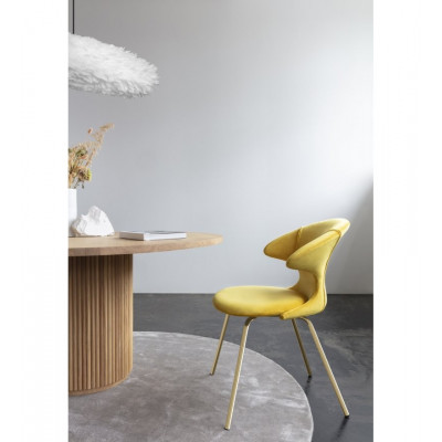 Biała lampa z piór Eos ESTHER medium owal 60cm UMAGE