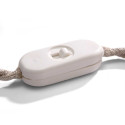 Unipolar Slider Switch White. Design by Achille Castiglioni Creative-Cables