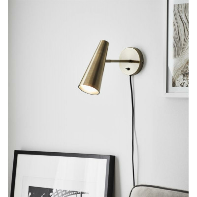 PEAK Wall lamp 1L black MARKSLOJD