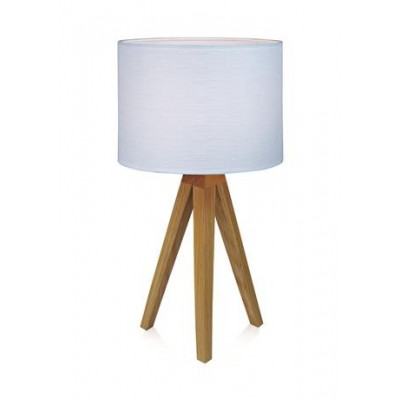 Table lamp KULLEN 1L Oak / White 104625 MARKSLOJD