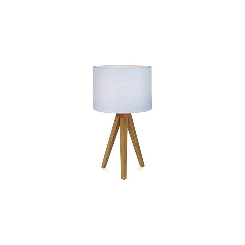 Table lamp KULLEN 1L Oak / White 104625 MARKSLOJD
