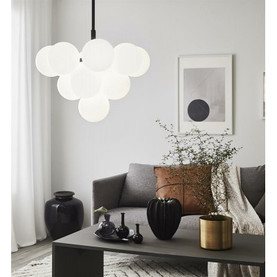 Lampa wisząca MERLOT 13L Czarny/Biały 107903 MARKSLOJD