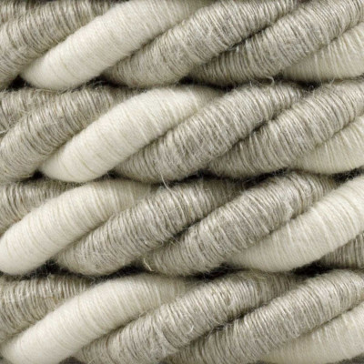 Twisted cable in a double braided cotton and linen three-core 3x1x0.75 Creative Cables