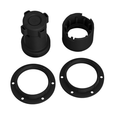 Double ferrule black thermoplastic E27 lamp holder kit for lampshade and Lumet String Lights Creative-Cables