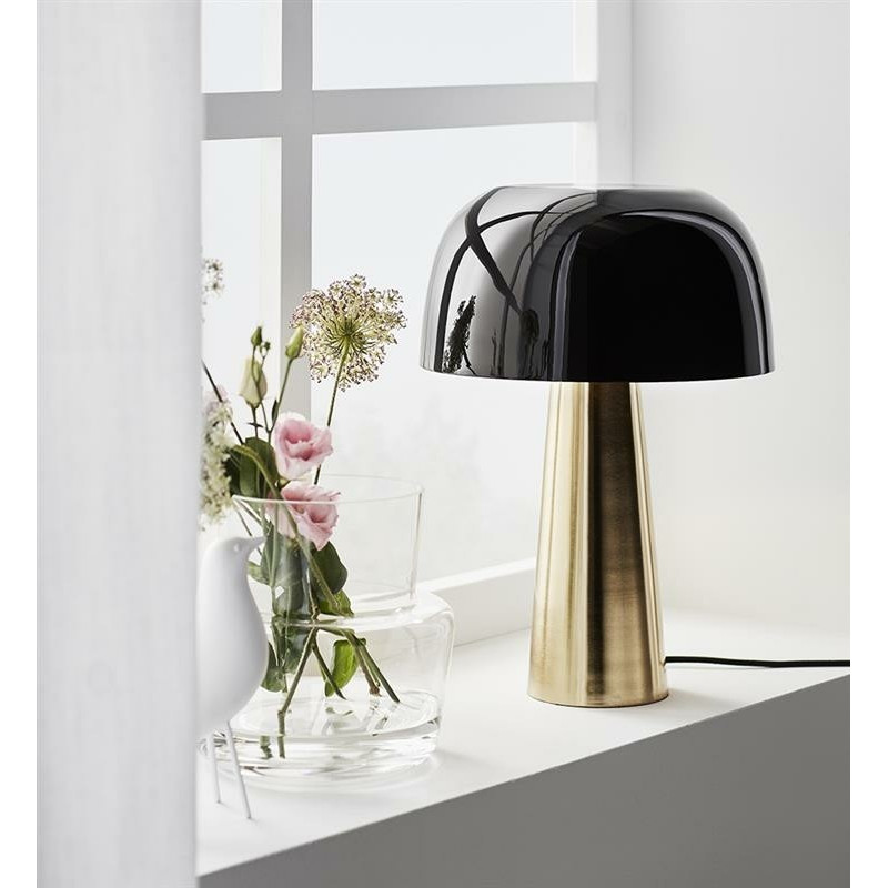 Table lamp CAEN 2L Gray / Brass 107922 MARKSLOJD