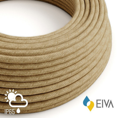 Zewnętrzny okrągły przewód w jutowym oplocie Jute SM06 - IP65 odpowiedni do systemu EIVA Creative-Cables