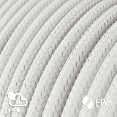 White Rayon SM01 - IP65 white braided outer round cable suitable for EIVA Creative-Cables system