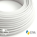 White Rayon SM01 - IP65 white braided outer round cable suitable for EIVA Creative-Cables system