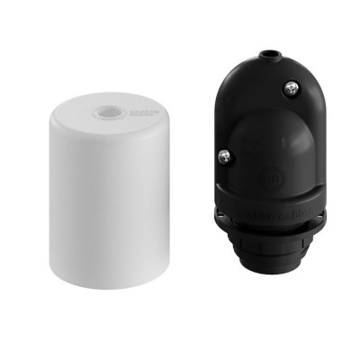 EIVA ELEGANT white silicone external lamp holder E27 IP65 with the possibility of self-assembly to the lampshade Creative-Cables