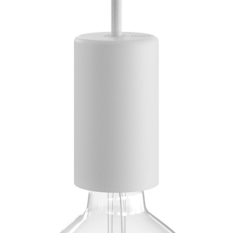 EIVA ELEGANT the first white silicone E27 IP65 external lamp holder with the possibility of DIY Creative-Cables assembly