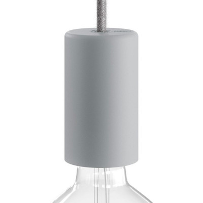 EIVA ELEGANT the first grey silicone E27 IP65 external lamp holder with the possibility of DIY Creative-Cables assembly