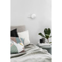 Wall lamp sconce KUUL D white wall mount with white glass ball UMMO