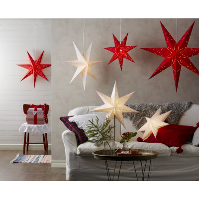Lamp STAR HANGING PAPER SENSY 231-49 100cm, red STAR HANGING PAPER SENSY 231-49 STAR TRADING