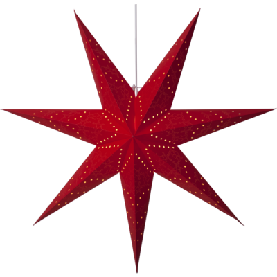 Lamp STAR HANGING PAPER SENSY 231-49 100cm, red STAR HANGING PAPER SENSY 231-49 STAR TRADING