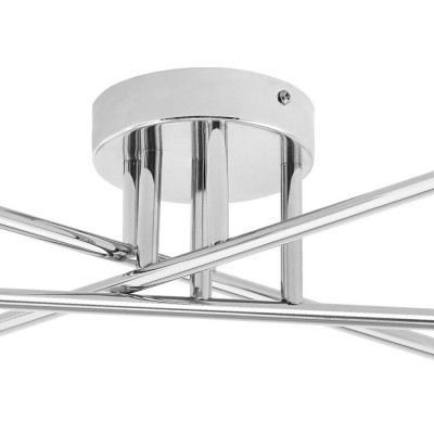 Lampa przysufitowa ASTRA 6 klosze kule białe stelaż chrom KASPA