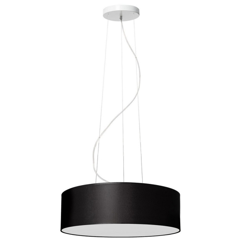 Black ceiling lamp SPACE hanging lamp with lampshade KASPA