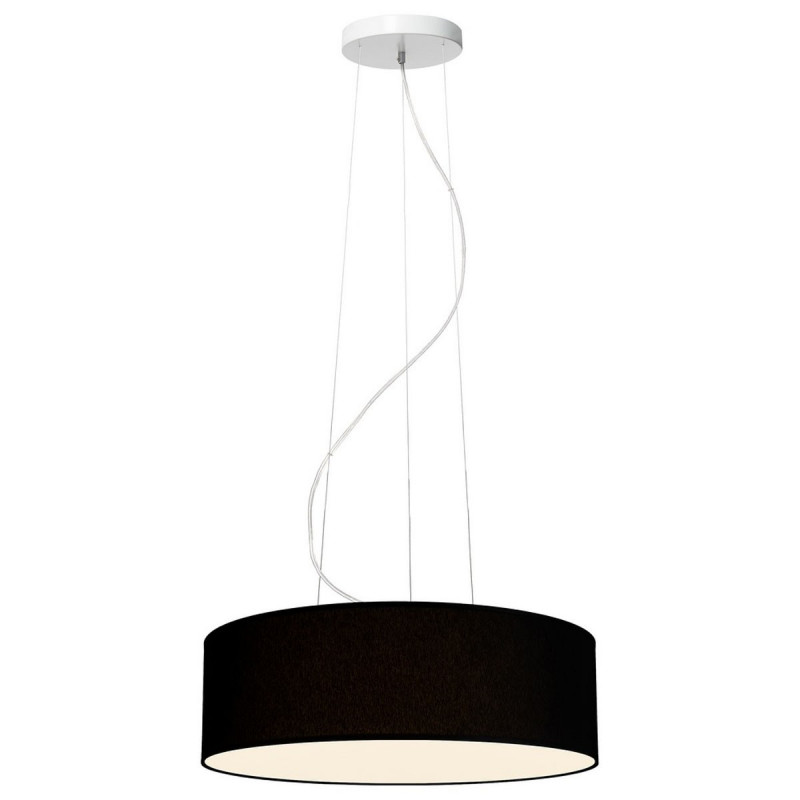 Black ceiling lamp SPACE hanging lamp with lampshade KASPA