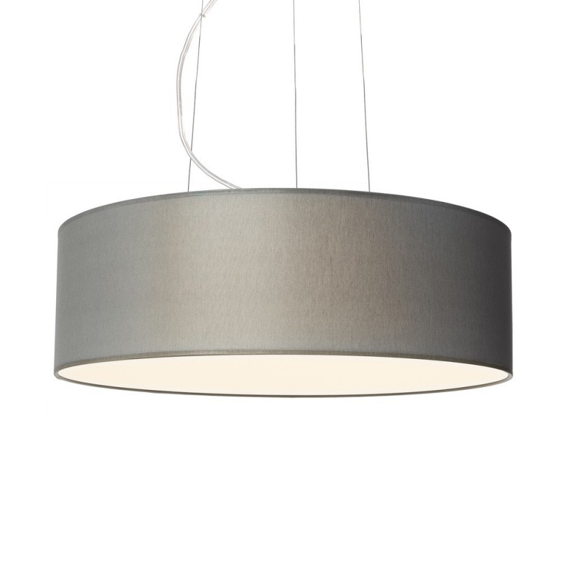 Grey ceiling lamp SPACE hanging lamp with lampshade KASPA