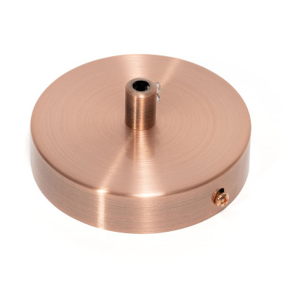 Metal, copper ceiling cup with a cable lock Kolorowe Kable