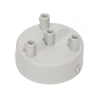 Light gray ceiling cup - a four-cable ceiling cup Kolorowe Kable