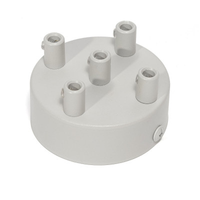 Light gray ceiling cup - five-cable ceiling cup Kolorowe Kable