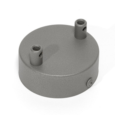 Dark gray ceiling cup - a two-cable ceiling cup Kolorowe Kable