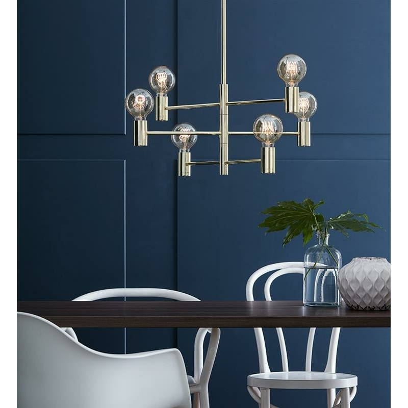 Pendant lamp RUBEN 1L brass 107880 MARKSLOJD