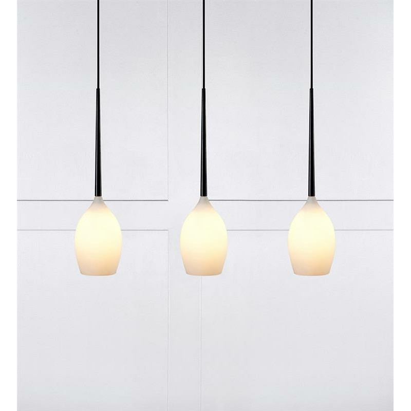 Hanging lamp SALUT 3x40W E14 Black / White 106808 MARKSLOJD