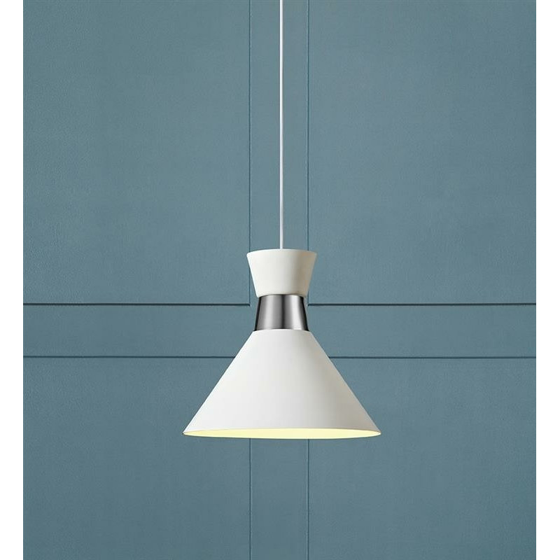Hanging lamp WAIST 60W White / Satin 106801 MARKSLOJD