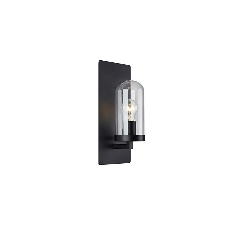 BARNABY Wall Lamp 60W Black / Transparent 107074 MARKSLOJD