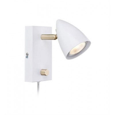 Lamp CIRO Wall 35W white / Gold Brushed 106317 MARKSLOJD