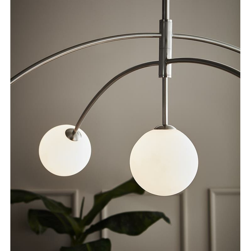 Hanging lamp HEAVEN 5x28W Steel / White 107559 MARKSLOJD