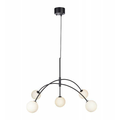 Hanging lamp HEAVEN 5x28W black / White 107560 MARKSLOJD
