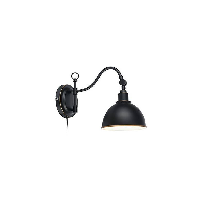 Wall lamp EKELUND 40W E27 Black 104636 MARKSLOJD
