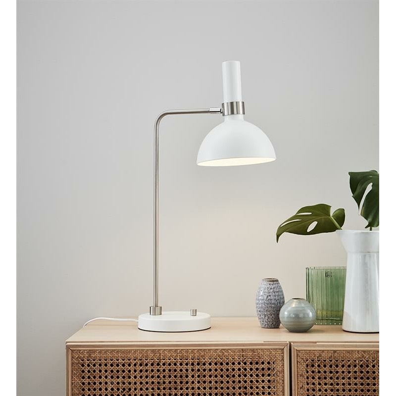 Table lamp LARRY 60W White / Steel 107502 MARKSLOJD