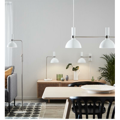 Table lamp LARRY 60W White / Steel 107502 MARKSLOJD