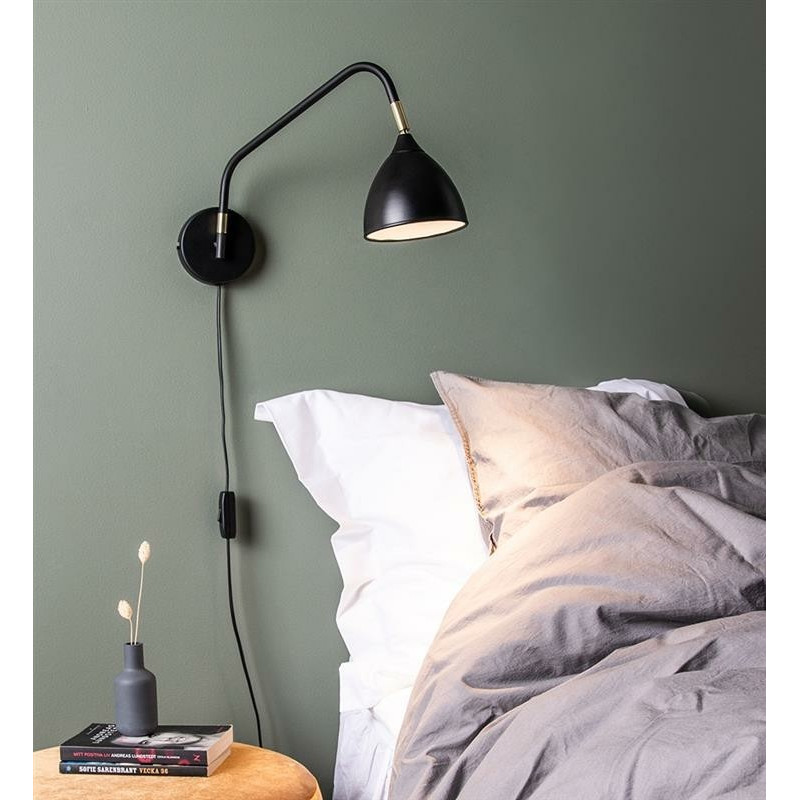 Wall lamp VALENCIA Wall lamp 6W GU10 Black / Gold 106081 MARKSLOJD
