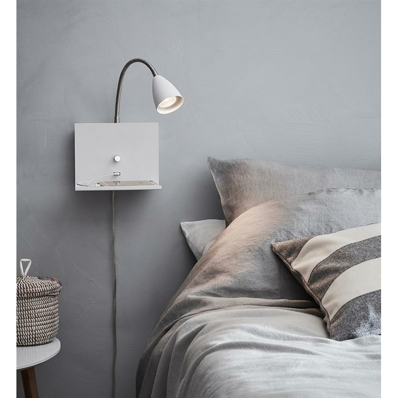 Wall lamp LOGI 7W White 107140 MARKSLOJD