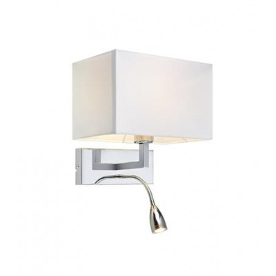 Wall lamp SAVOY 60 + 3W LED Chrome / White 106307 MARKSLOJD